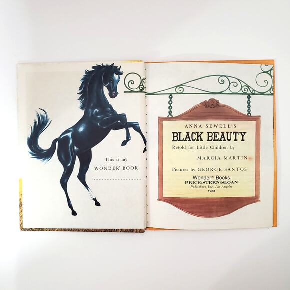 Vtg Black Beauty Retold for Little Children Hardcover by Marcia Martin 1983 - Picture 2 of 8